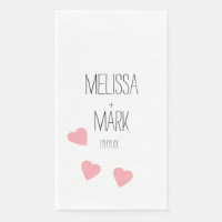 Pink Floating Hearts Monogram