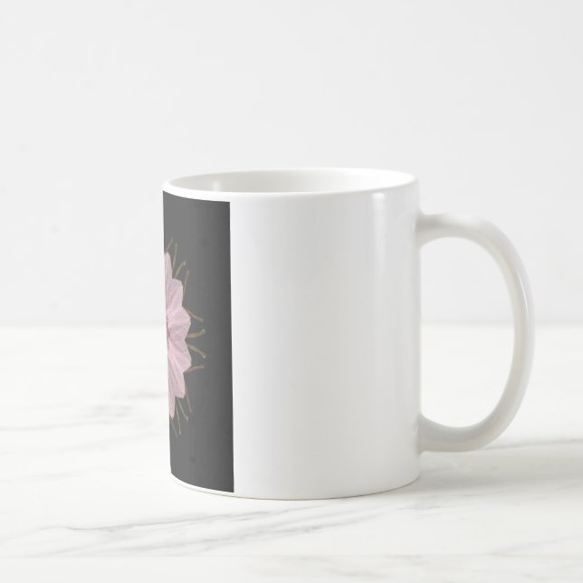 Pink Floral Abstract Coffee Mug (Right)