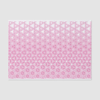 Pink Floral Abstract Design Tissue Paper
