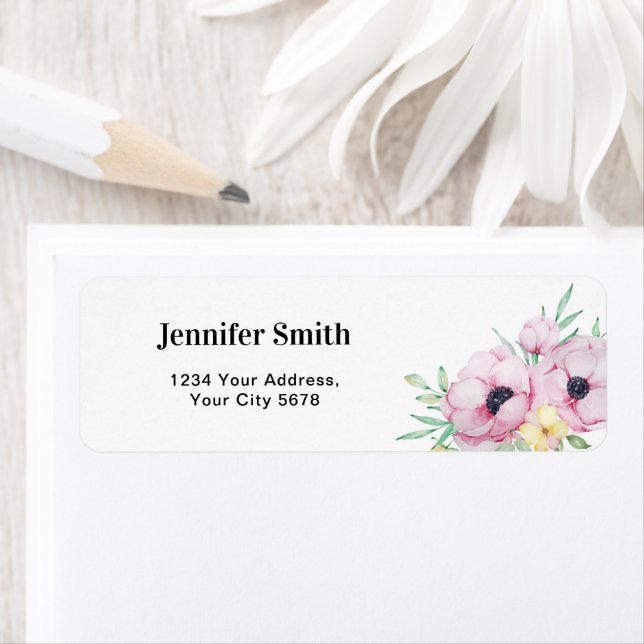 Pink Floral Anemones Address (Insitu)