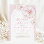 Pink Floral Arch Bridal Shower Invitation<br><div class="desc">Pink Floral Arch Bridal Shower Invitation</div>
