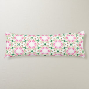Pink Floral Artistic Abstract Pattern Body Pillow
