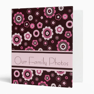 Pink Floral Avery Binder