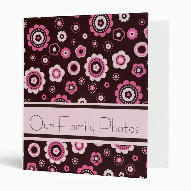 Pink Floral Avery Binder (Front/Inside)