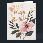 Pink Floral Best Friends Photo Happy Birthday Card<br><div class="desc">Pink Floral Best Friends Photo Happy Birthday Card</div>