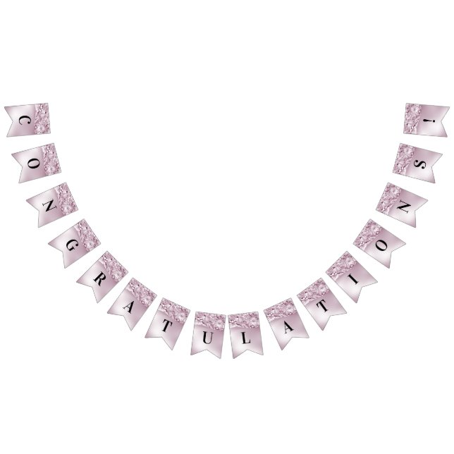 Pink Floral Bunting Flag (All)