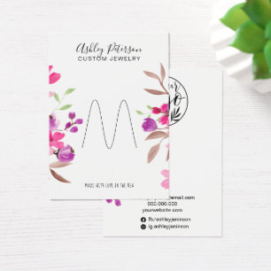 Pink floral chic jewellery ring display