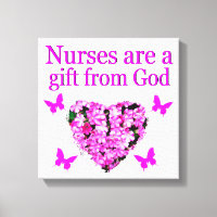 PINK FLORAL CHRISTIAN NURSE DESIGN