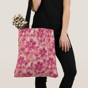 Pink Floral Coquette Tote Bag