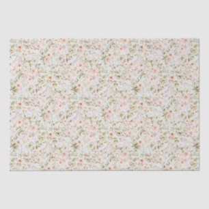 Pink Floral Cottagecore Coquette Wrapping Paper