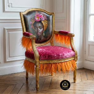 Pink Floral Crown Goddess Portrait Decoupage Tissue Paper