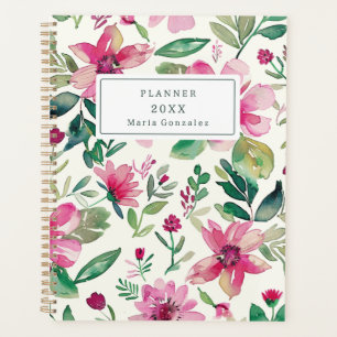 Pink Floral Custom 2025 Weekly Planner