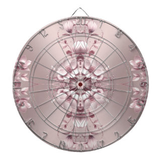 Pink Floral Dartboard