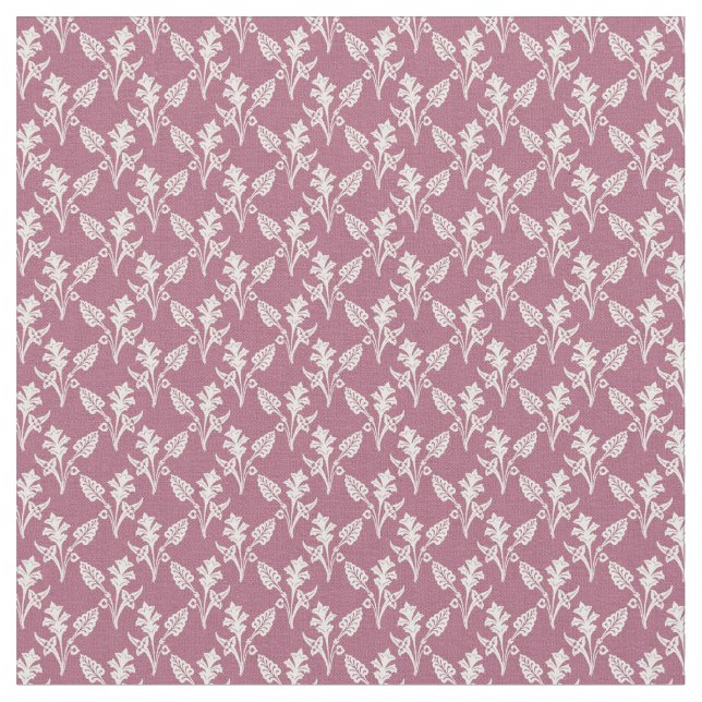 Pink floral designs fabric (Close Up)