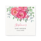 Pink Floral Eucalyptus Baby Shower 