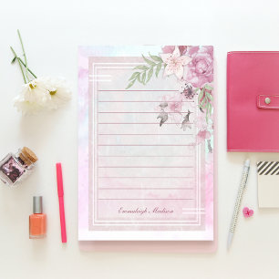 Pink Floral Feminine Mystique Custom Post-it Notes