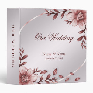 Pink Floral Frame Album Binder