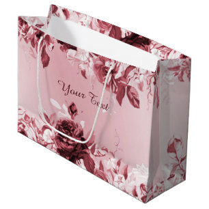 Pink Floral Gift Bag