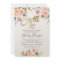 Pink Floral Gold Script Sweet Sixteen 16 Birthday