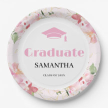Pink Floral Graduation