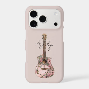 Pink Floral Guitar