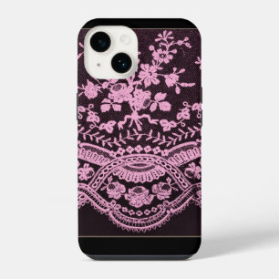 Pink Floral Lace iPhone 14 Case