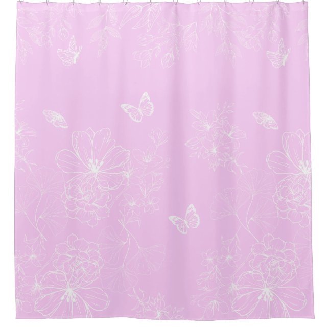 Pink Floral Minimalist Pattern Modern Abstract (Front)