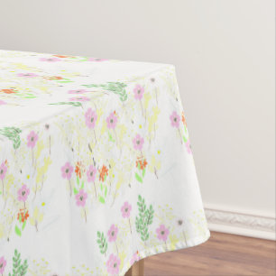 Pink Floral Mix Tablecloth