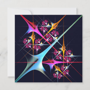 Pink Floral Modern Abstract Art Colour Pattern #01
