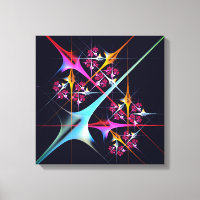 Pink Floral Modern Abstract Art Colour Pattern #01