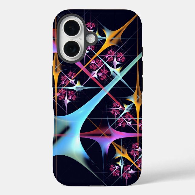 Pink Floral Modern Abstract Art Colour Pattern #01 Case-Mate iPhone Case (Back)