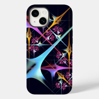 Pink Floral Modern Abstract Art Colour Pattern #01 Case-Mate iPhone 14 Case