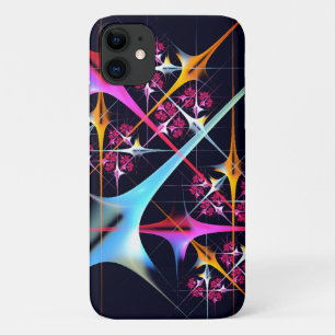 Pink Floral Modern Abstract Art Colour Pattern #01 iPhone 11 Case