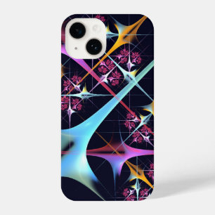 Pink Floral Modern Abstract Art Colour Pattern #01 iPhone 14 Case