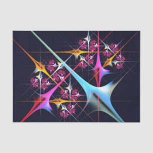 Pink Floral Modern Abstract Art Colour Pattern #01 Tissue Paper