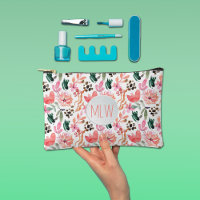 Pink Floral Monogrammed