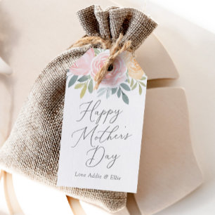 Pink Floral Mother's Day Gift Tags