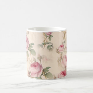 Pink floral mug