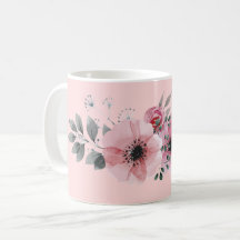 Pink Floral Mug