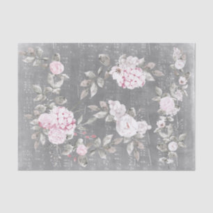 pink floral music grey sheet