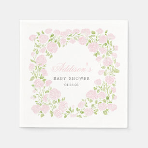 Pink Floral Napkins