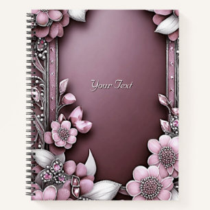 Pink Floral Notebook