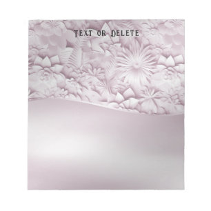 Pink Floral Notepad