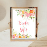 Pink Floral Orange Citrus Books and Gifts Poster<br><div class="desc">Make your event special with this Citrus Baby Shower with our cute and lovely printable Books and Gifts Sign featuring adorable Lemonade theme. Download,  personalize,  and create lasting memories with this perfect touch for your joyous celebration!

BS721</div>