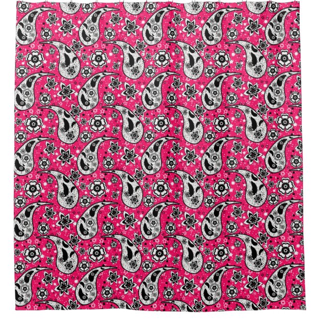 Pink Floral Paisley Pattern Design  (Front)