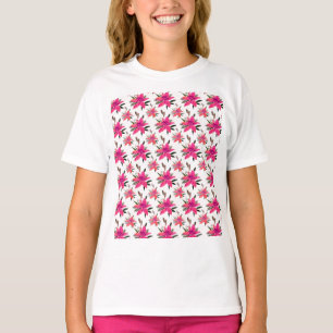 Pink Floral Pattern Design-29500 Plus Size T-Shirt
