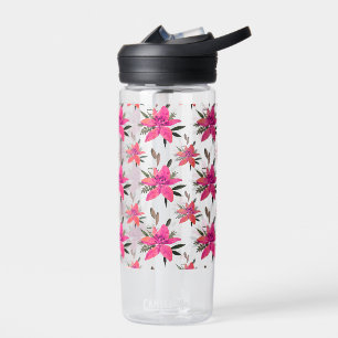 Pink Floral Pattern Design-29500 Water Bottle