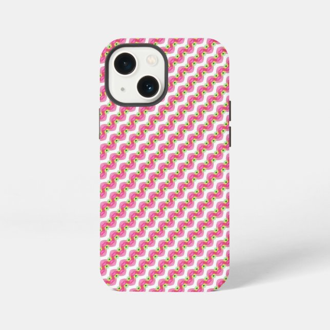 Pink floral pattern iPhone case (Back)
