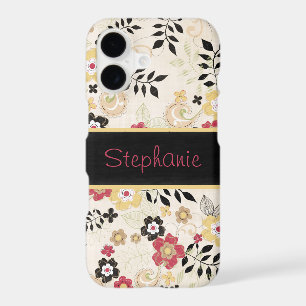Pink Floral Personalized iPhone 7 Barely There