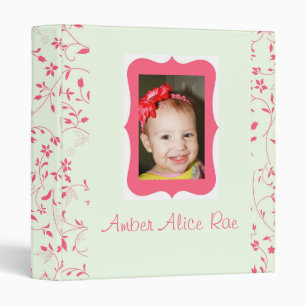 Pink Floral Photo Ready Girly Album Binder